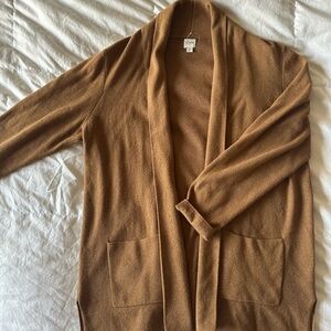 J. Crew Tan Shawl Collar Cardigan